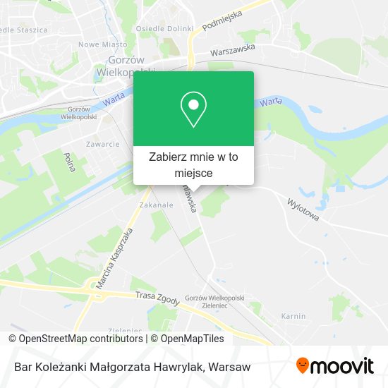 Mapa Bar Koleżanki Małgorzata Hawrylak