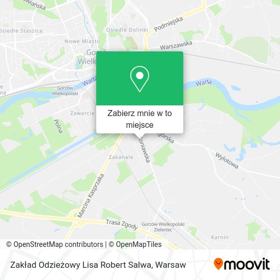 Mapa Zakład Odzieżowy Lisa Robert Salwa