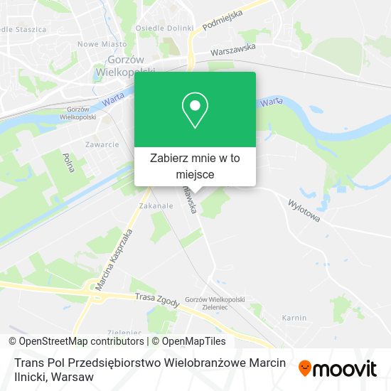 Mapa Trans Pol Przedsiębiorstwo Wielobranżowe Marcin Ilnicki