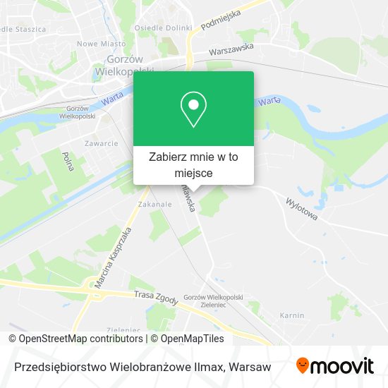 Mapa Przedsiębiorstwo Wielobranżowe Ilmax