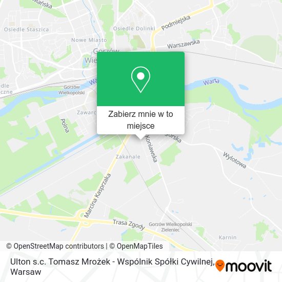 Mapa Ulton s.c. Tomasz Mrożek - Wspólnik Spółki Cywilnej