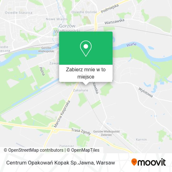 Mapa Centrum Opakowań Kopak Sp.Jawna