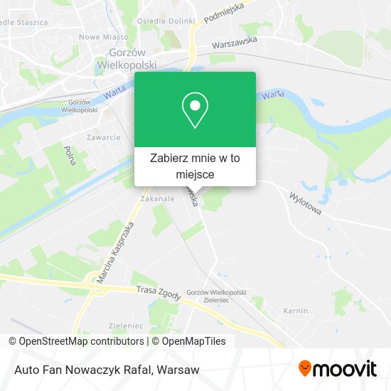 Mapa Auto Fan Nowaczyk Rafal