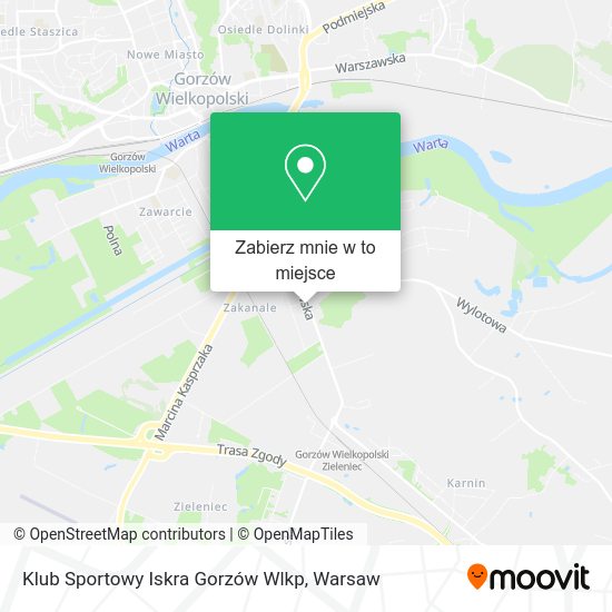 Mapa Klub Sportowy Iskra Gorzów Wlkp