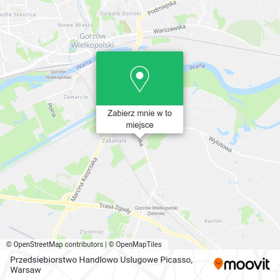 Mapa Przedsiebiorstwo Handlowo Uslugowe Picasso