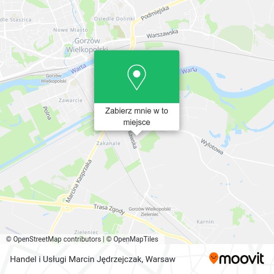 Mapa Handel i Usługi Marcin Jędrzejczak