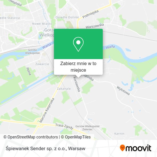 Mapa Śpiewanek Sender sp. z o.o.