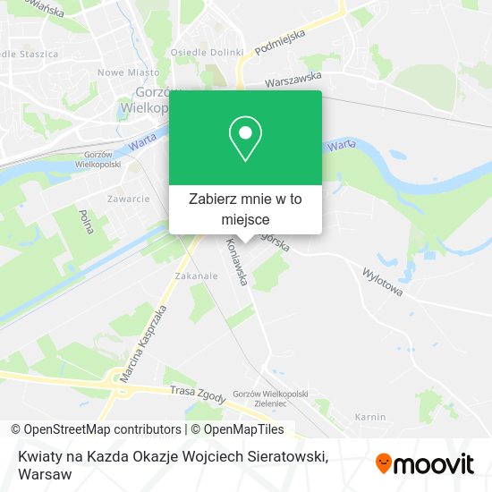 Mapa Kwiaty na Kazda Okazje Wojciech Sieratowski