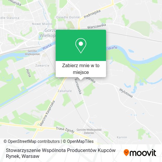 Mapa Stowarzyszenie Wspólnota Producentów Kupców Rynek