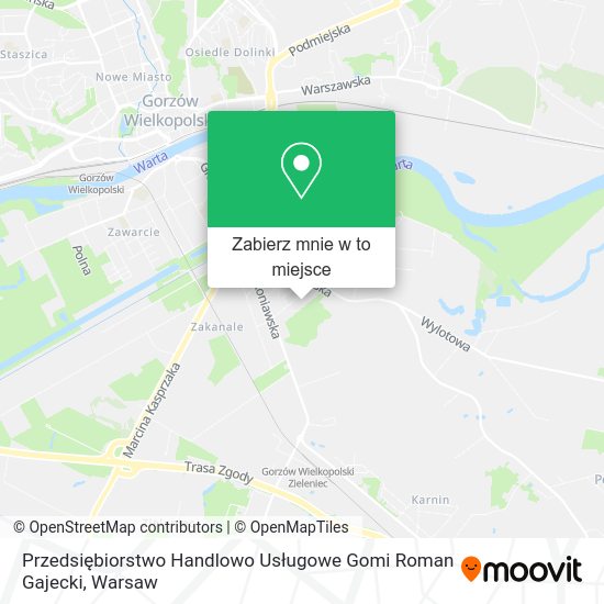 Mapa Przedsiębiorstwo Handlowo Usługowe Gomi Roman Gajecki