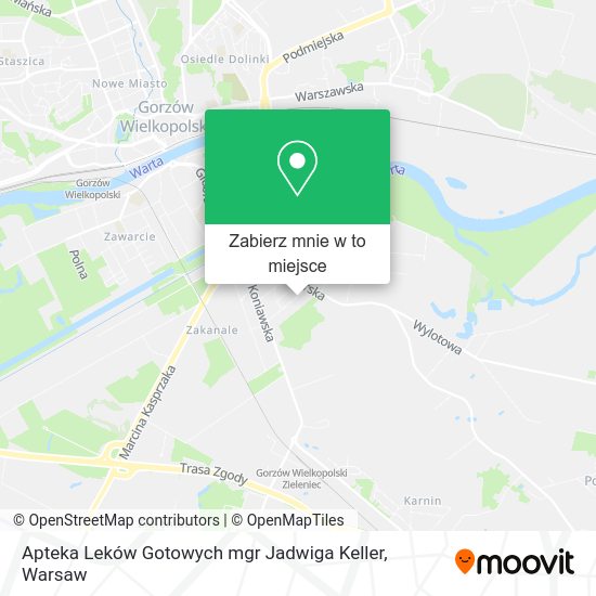 Mapa Apteka Leków Gotowych mgr Jadwiga Keller