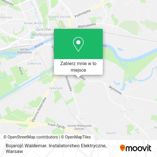 Mapa Bojarojć Waldemar. Instalatorstwo Elektryczne