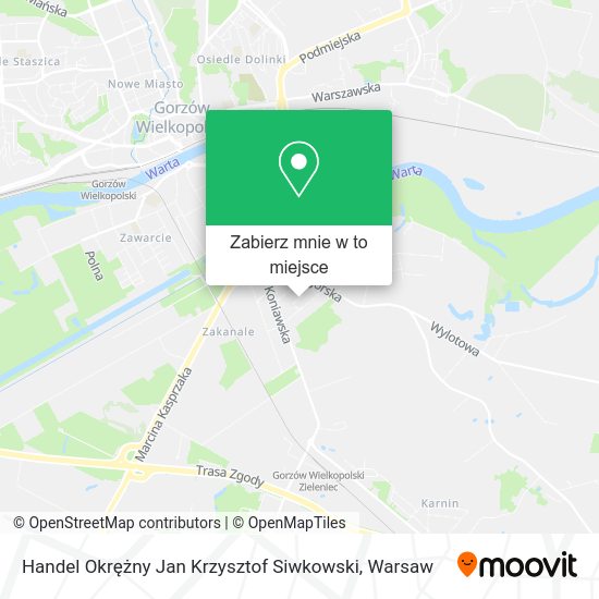 Mapa Handel Okrężny Jan Krzysztof Siwkowski