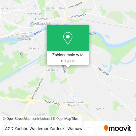 Mapa AGD Zachód Waldemar Zardecki