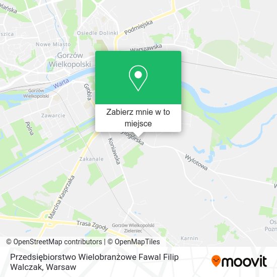 Mapa Przedsiębiorstwo Wielobranżowe Fawal Filip Walczak