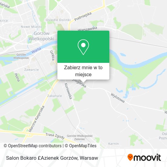 Mapa Salon Bokaro £Azienek Gorzów