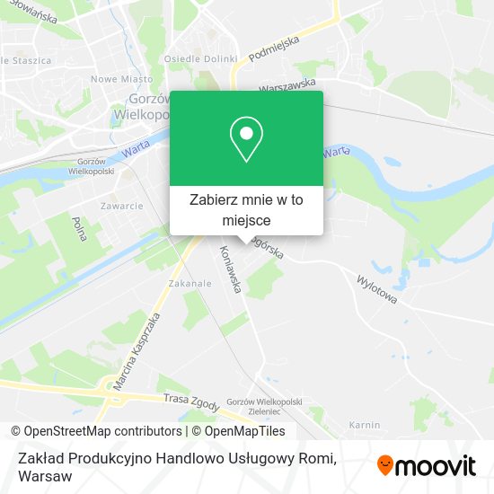 Mapa Zakład Produkcyjno Handlowo Usługowy Romi