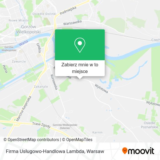 Mapa Firma Usługowo-Handlowa Lambda