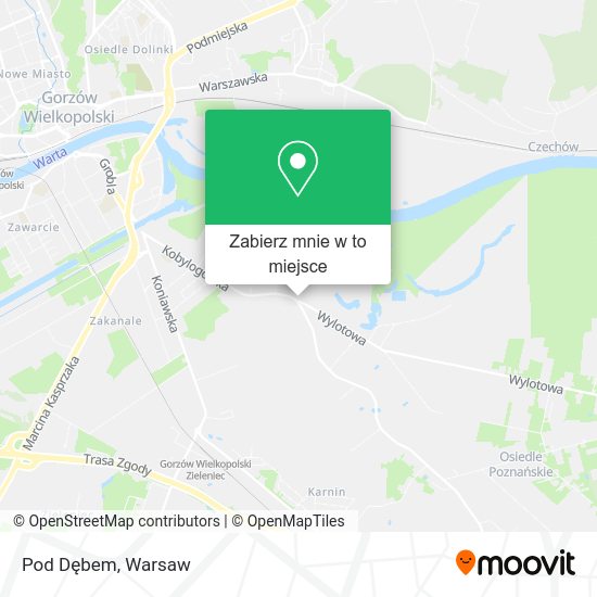 Mapa Pod Dębem