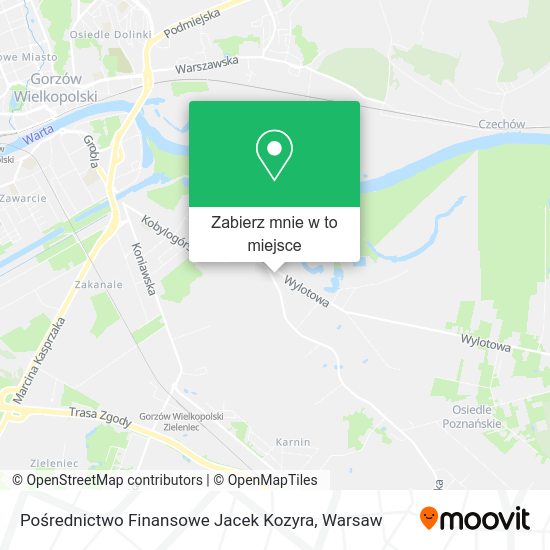 Mapa Pośrednictwo Finansowe Jacek Kozyra