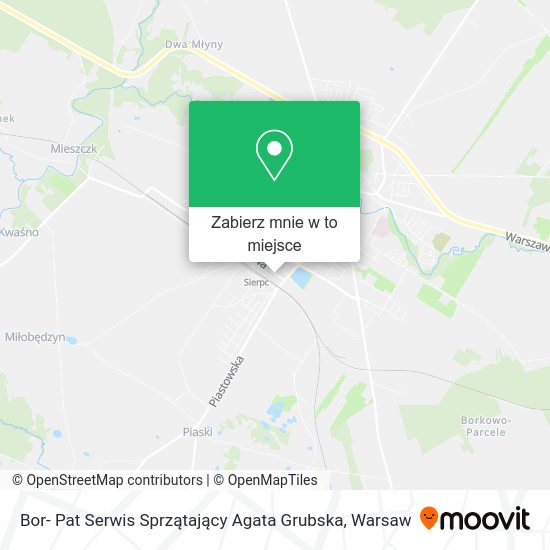 Mapa Bor- Pat Serwis Sprzątający Agata Grubska