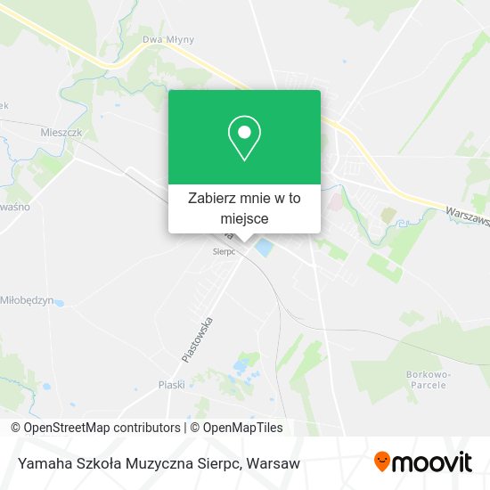 Mapa Yamaha Szkoła Muzyczna Sierpc