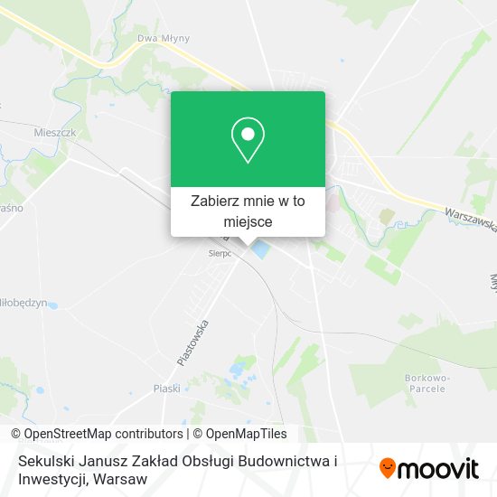 Mapa Sekulski Janusz Zakład Obsługi Budownictwa i Inwestycji