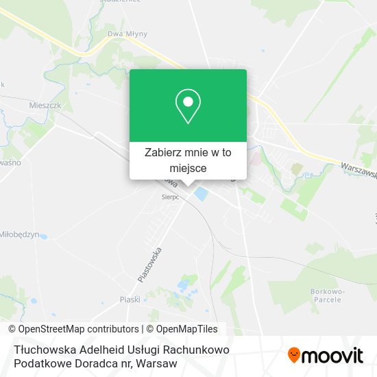 Mapa Tłuchowska Adelheid Usługi Rachunkowo Podatkowe Doradca nr