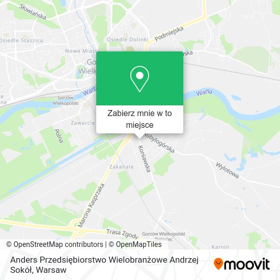 Mapa Anders Przedsiębiorstwo Wielobranżowe Andrzej Sokół