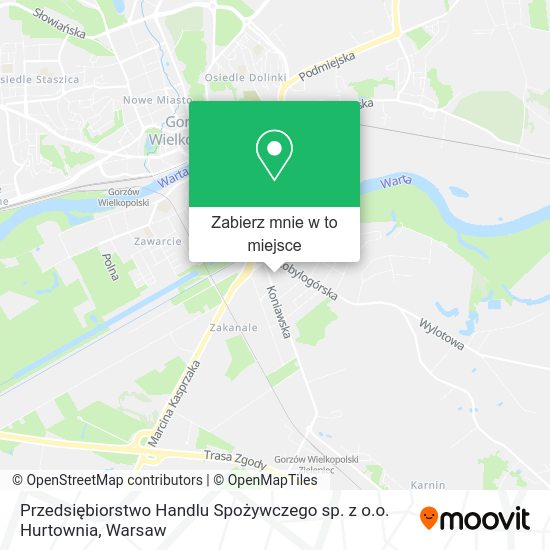 Mapa Przedsiębiorstwo Handlu Spożywczego sp. z o.o. Hurtownia