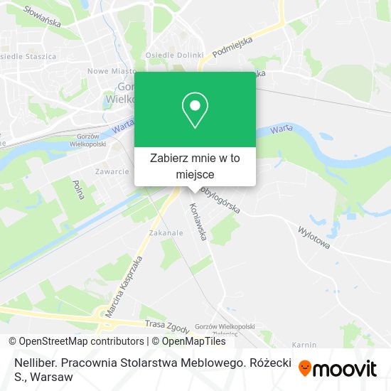 Mapa Nelliber. Pracownia Stolarstwa Meblowego. Różecki S.