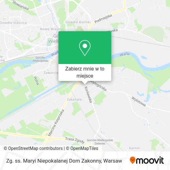 Mapa Zg. ss. Maryi Niepokalanej Dom Zakonny