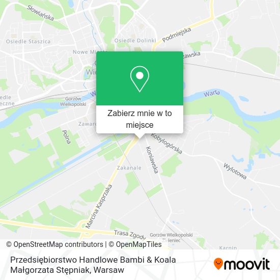 Mapa Przedsiębiorstwo Handlowe Bambi & Koala Małgorzata Stępniak