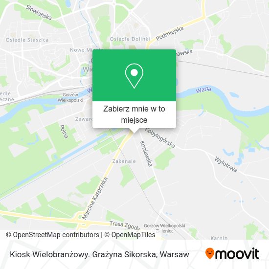 Mapa Kiosk Wielobranżowy. Grażyna Sikorska