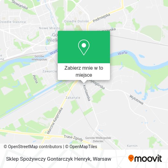 Mapa Sklep Spożywczy Gontarczyk Henryk