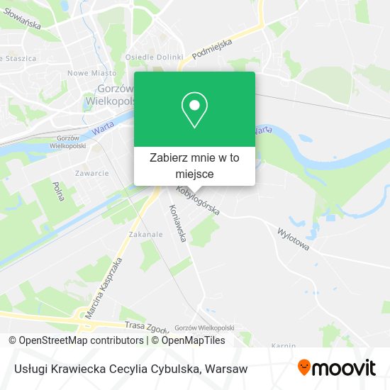 Mapa Usługi Krawiecka Cecylia Cybulska