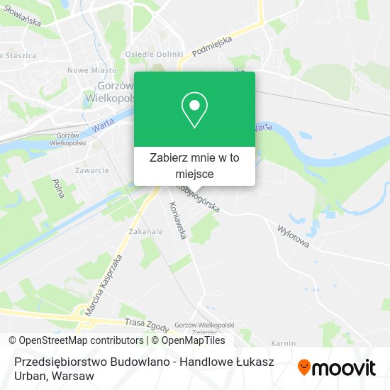 Mapa Przedsiębiorstwo Budowlano - Handlowe Łukasz Urban