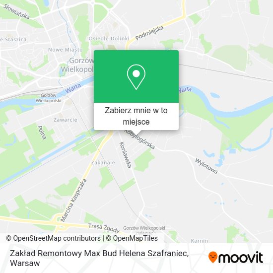 Mapa Zakład Remontowy Max Bud Helena Szafraniec