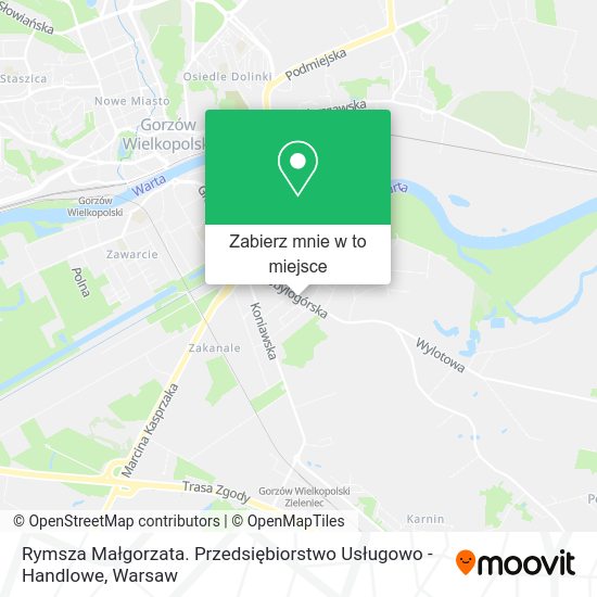 Mapa Rymsza Małgorzata. Przedsiębiorstwo Usługowo - Handlowe