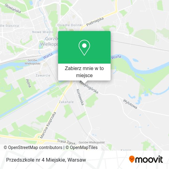 Mapa Przedszkole nr 4 Miejskie