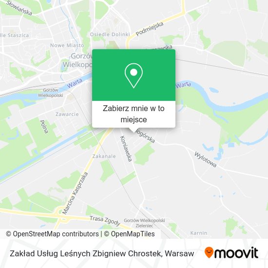 Mapa Zakład Usług Leśnych Zbigniew Chrostek