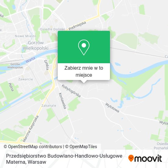 Mapa Przedsiębiorstwo Budowlano-Handlowo-Usługowe Materna