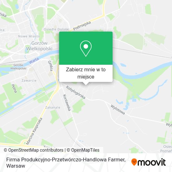 Mapa Firma Produkcyjno-Przetwórczo-Handlowa Farmer