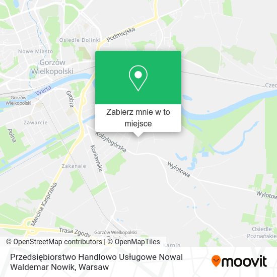 Mapa Przedsiębiorstwo Handlowo Usługowe Nowal Waldemar Nowik