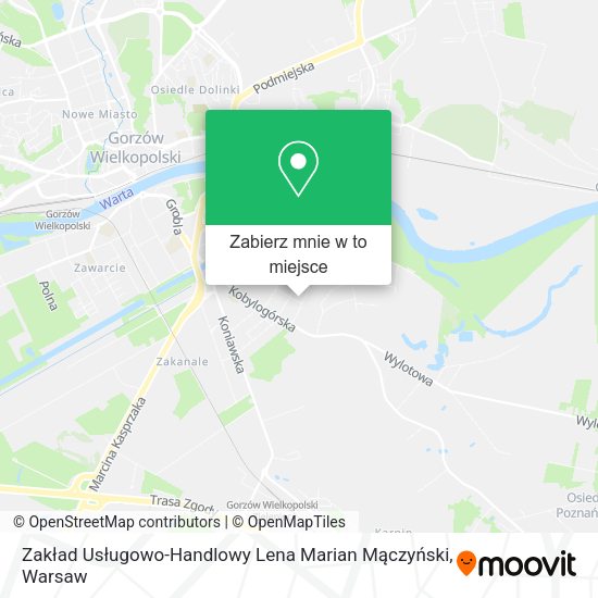 Mapa Zakład Usługowo-Handlowy Lena Marian Mączyński