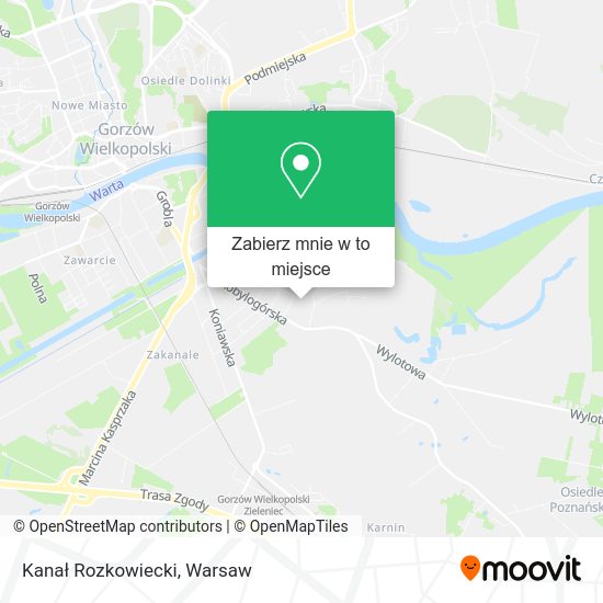 Mapa Kanał Rozkowiecki