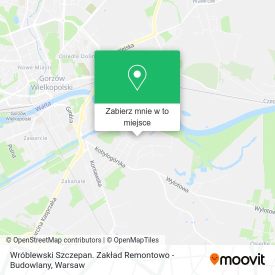 Mapa Wróblewski Szczepan. Zakład Remontowo - Budowlany