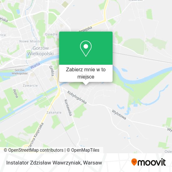 Mapa Instalator Zdzisław Wawrzyniak