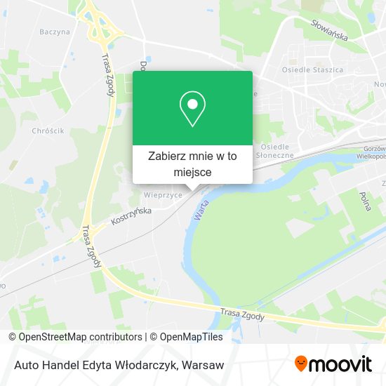 Mapa Auto Handel Edyta Włodarczyk