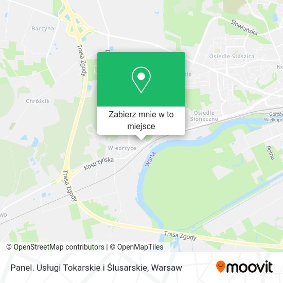 Mapa Panel. Usługi Tokarskie i Ślusarskie